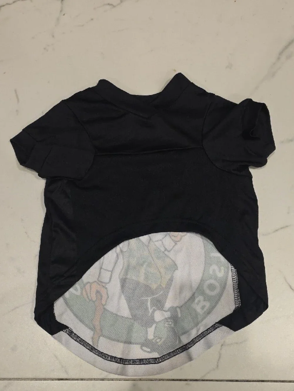 Boston Celtics Black and White Dog Jersey with Team Crest